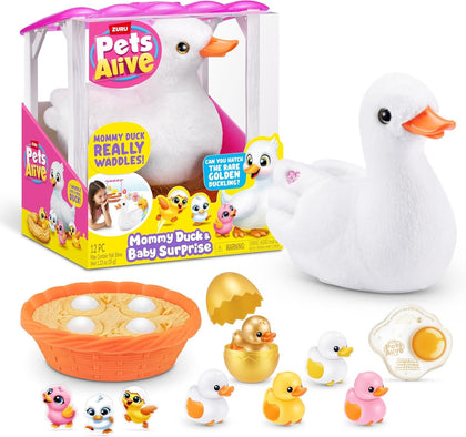 Интерактивная игрушка Zuru Pets Alive Мама-утка с утятами