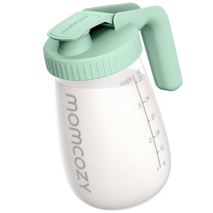 Momcozy ona suti uchun shisha kuvshin 32 oz, kulrang