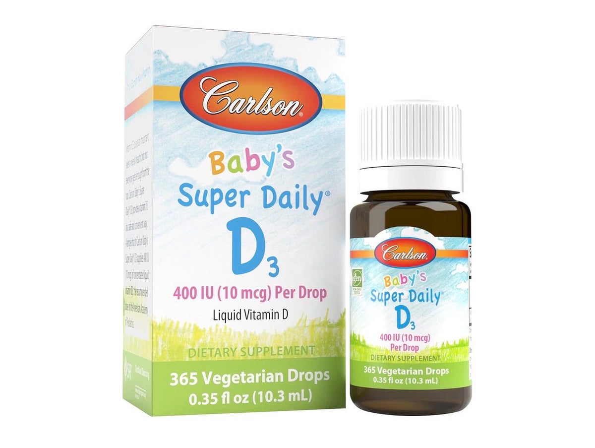 Carlson Baby's Super Daily D3, витамин D в каплях. 10.3мл