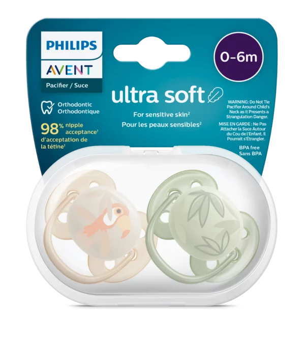 Соска-пустышка Philips Avent Ultra Soft для мальчиков 6-18 месяцев 2 шт