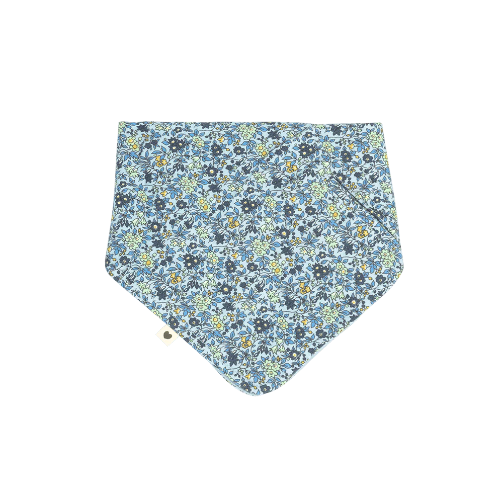 Слюнявчик BIBS x Liberty Chamomile Lawn голубой 100% хлопок 0м+