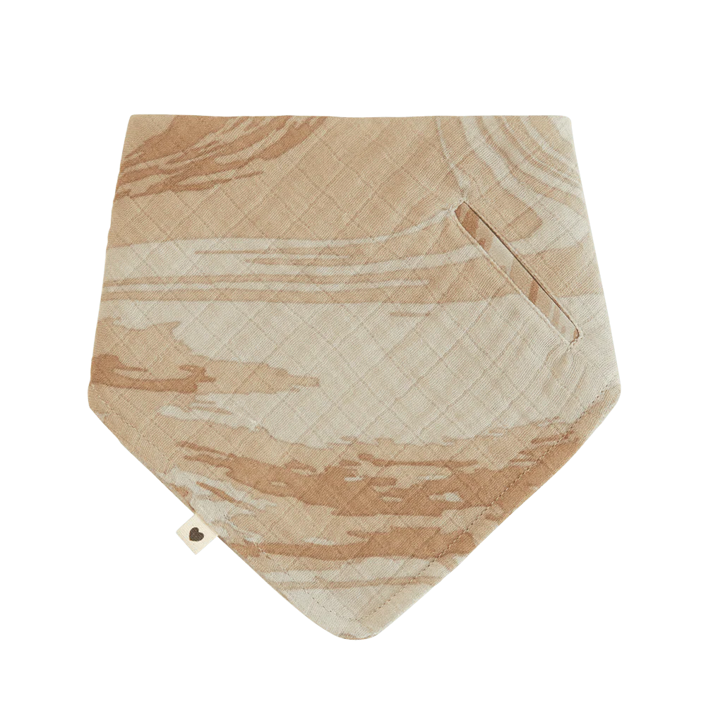 Бандана-слюнявчик BIBS Tie Dye Camo Sand органический хлопок
