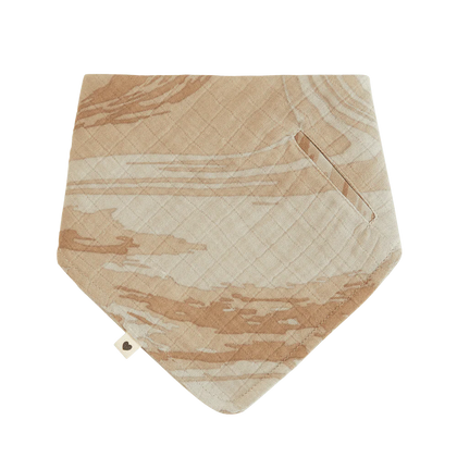 BIBS Bandana Bib - Bo'yoqli Camo qumi, 100% organik paxta