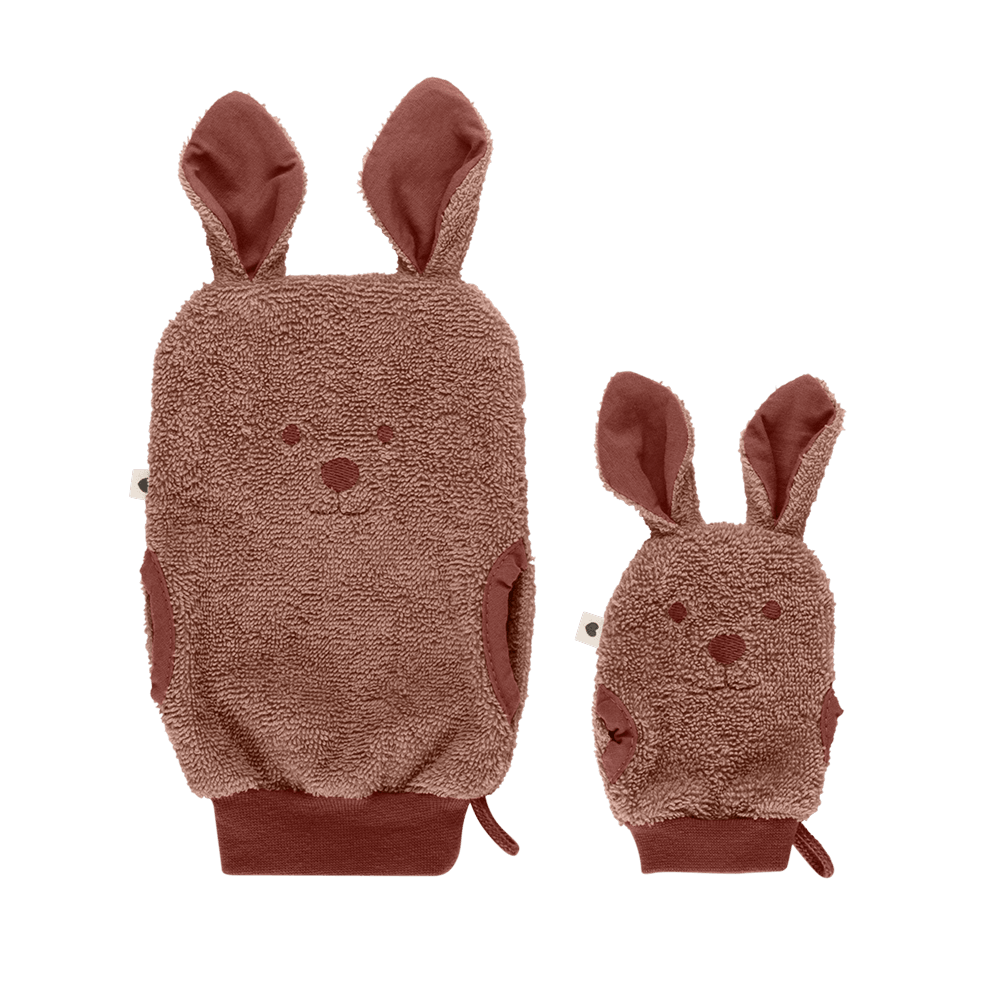Cho'milish uchun BIBS Kangaroo qo'lqopi, qizil rang