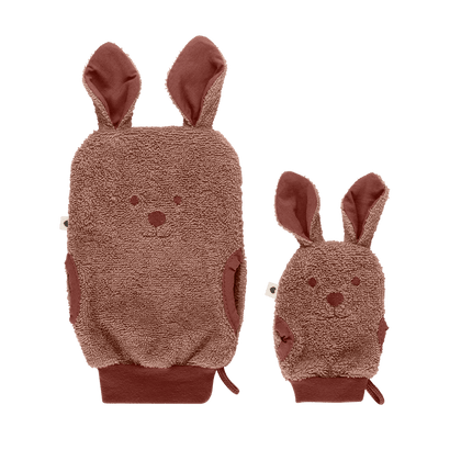 Cho'milish uchun BIBS Kangaroo qo'lqopi, qizil rang