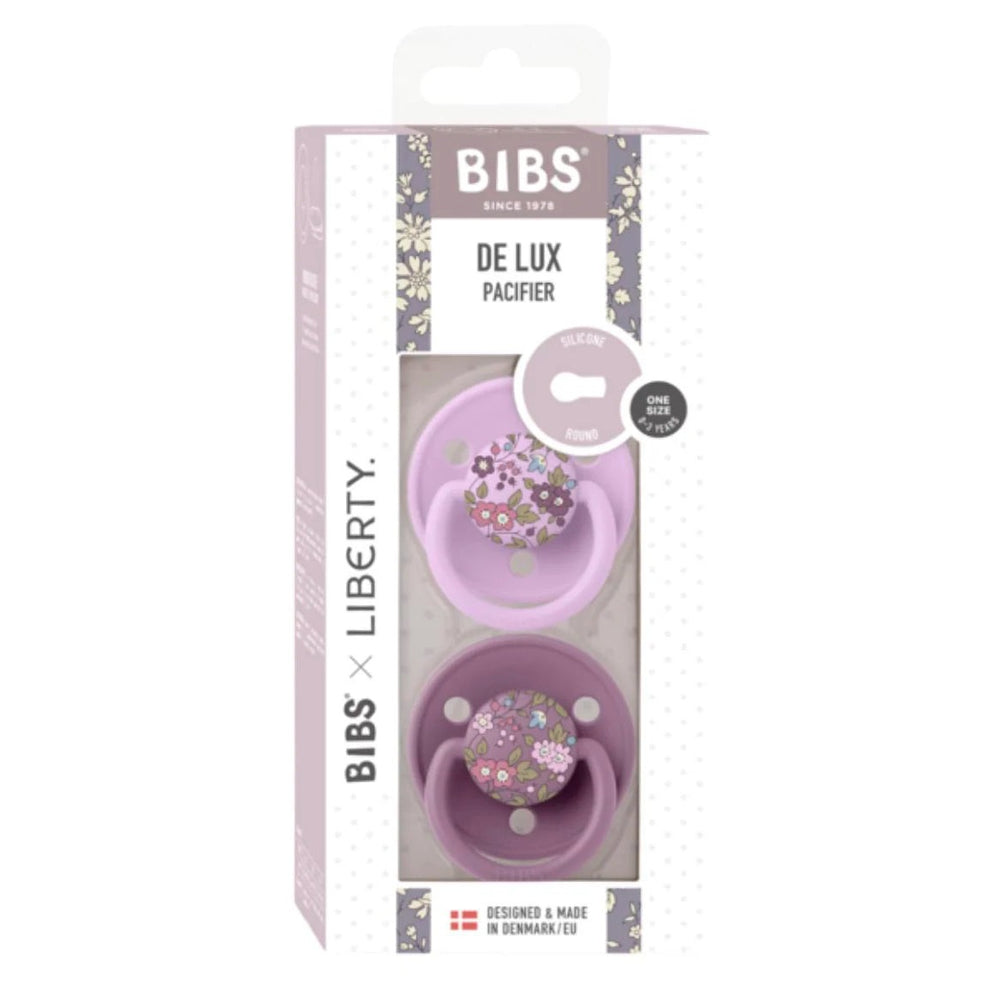 BIBS 2 ta Liberty De Lux silikon so'rg'ichlari to'plami, binafsha rang