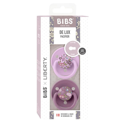 Пустышка BIBS Liberty De Lux силиконовая ортодонтическая 2 шт Mauve