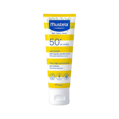 Солнцезащитный лосьон Mustela SPF 50+ 40 мл для младенцев