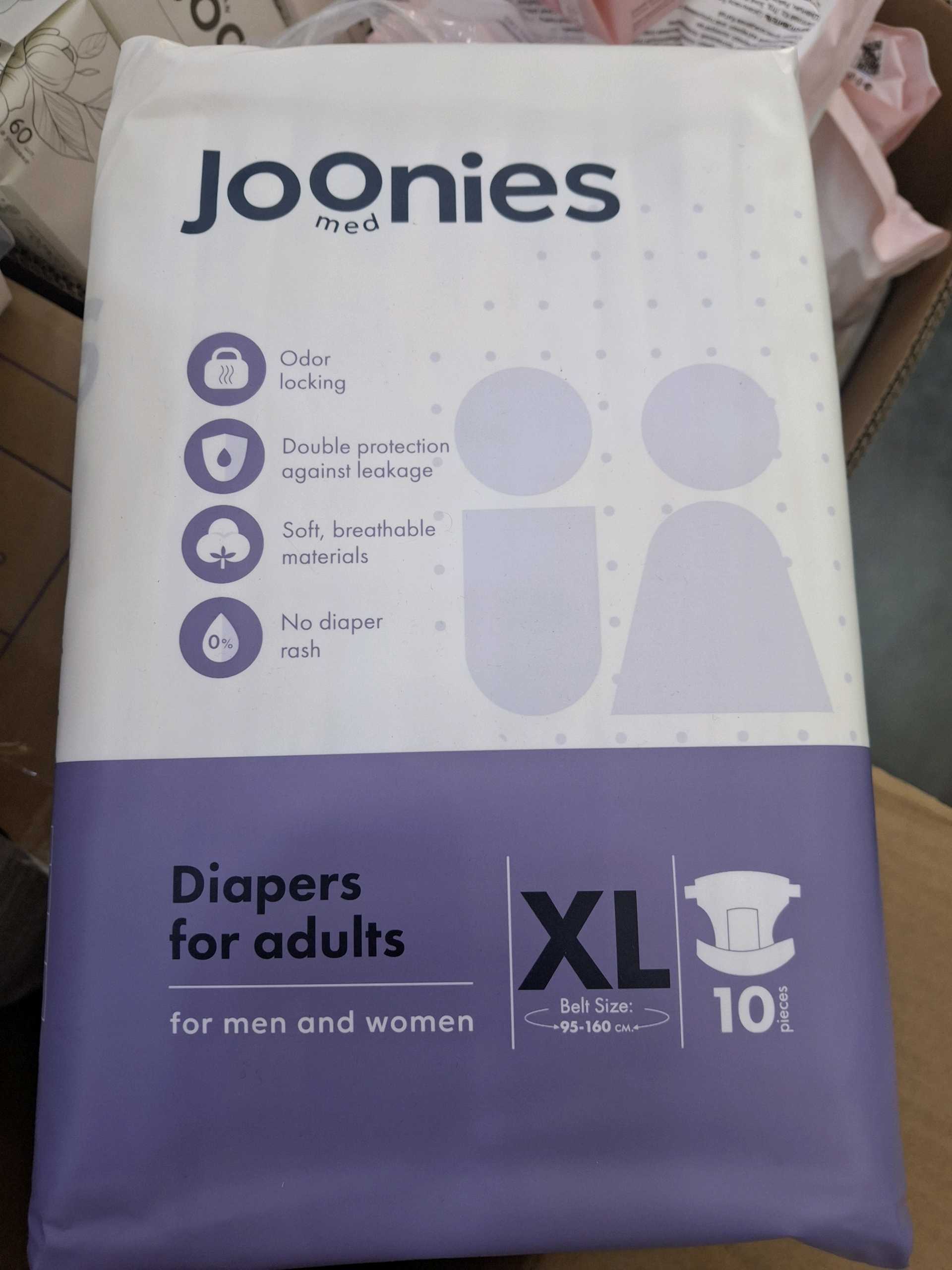 961 Подгузники JOONIES Med для взрослых, размер XL №10 шт. серии: