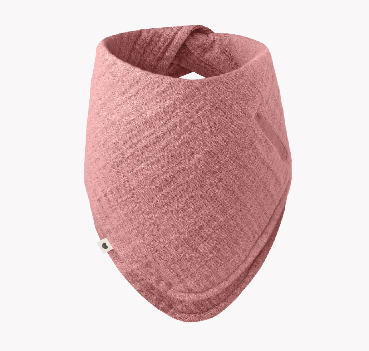 Слюнявчик-бандана BIBS 100% хлопок нежно-розовый с рождения