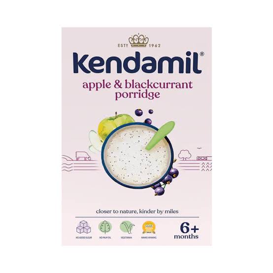 Kendamil bo'tqalari, 6 xil ta'm, 120 va 150 g, 4 oydan