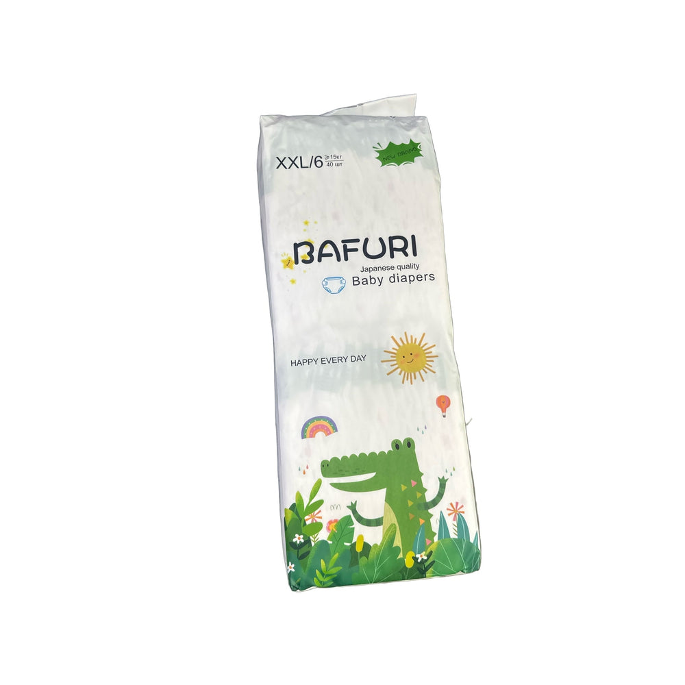 Bafuri taglik shimlari 6 o'lchamli (12-17 kg, 40 dona) - chaqaloqlar uchun