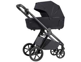 Коляска Kikkaboo Carrello Omega 2в1 Cosmo Black с люлькой и прогулочным блоком