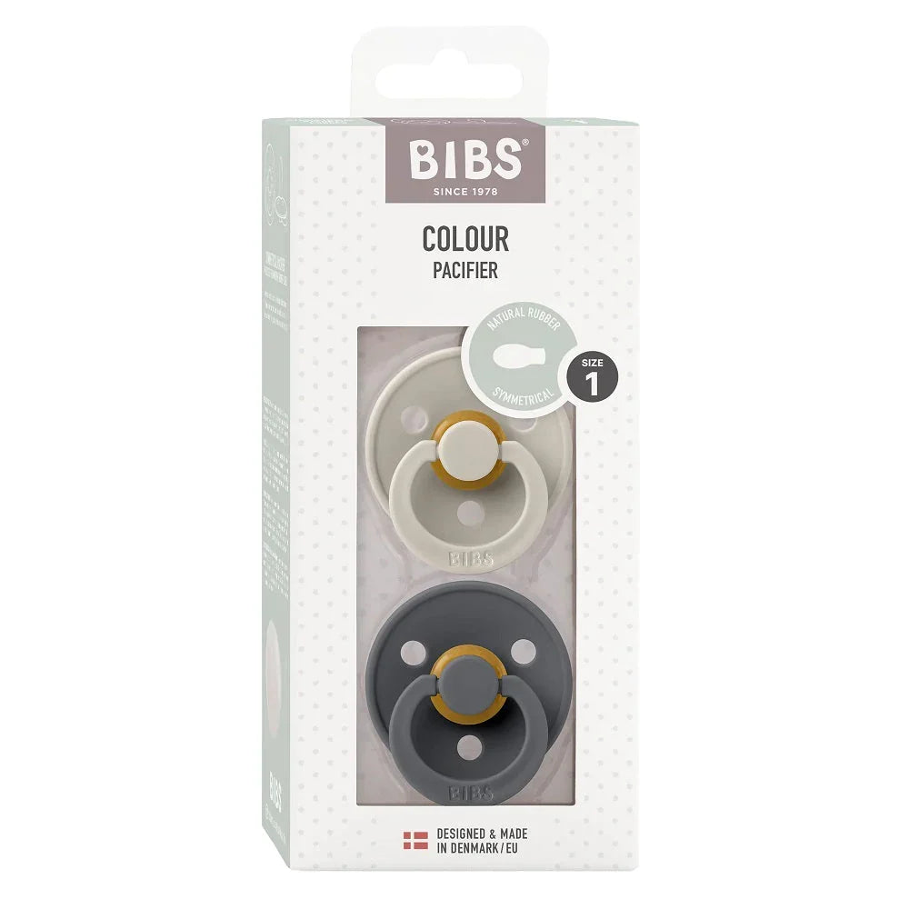Пустышка BIBS Colour латексная, размер 1, 0-6 месяцев, 1 шт