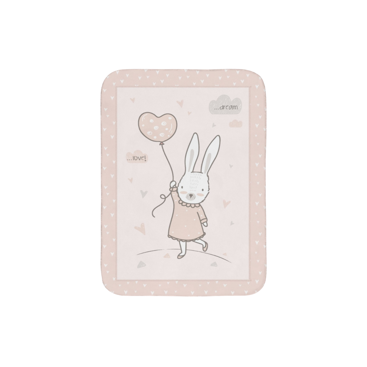 Одеяло Kikkaboo Rabbits in Love 80х110 см детское мягкое