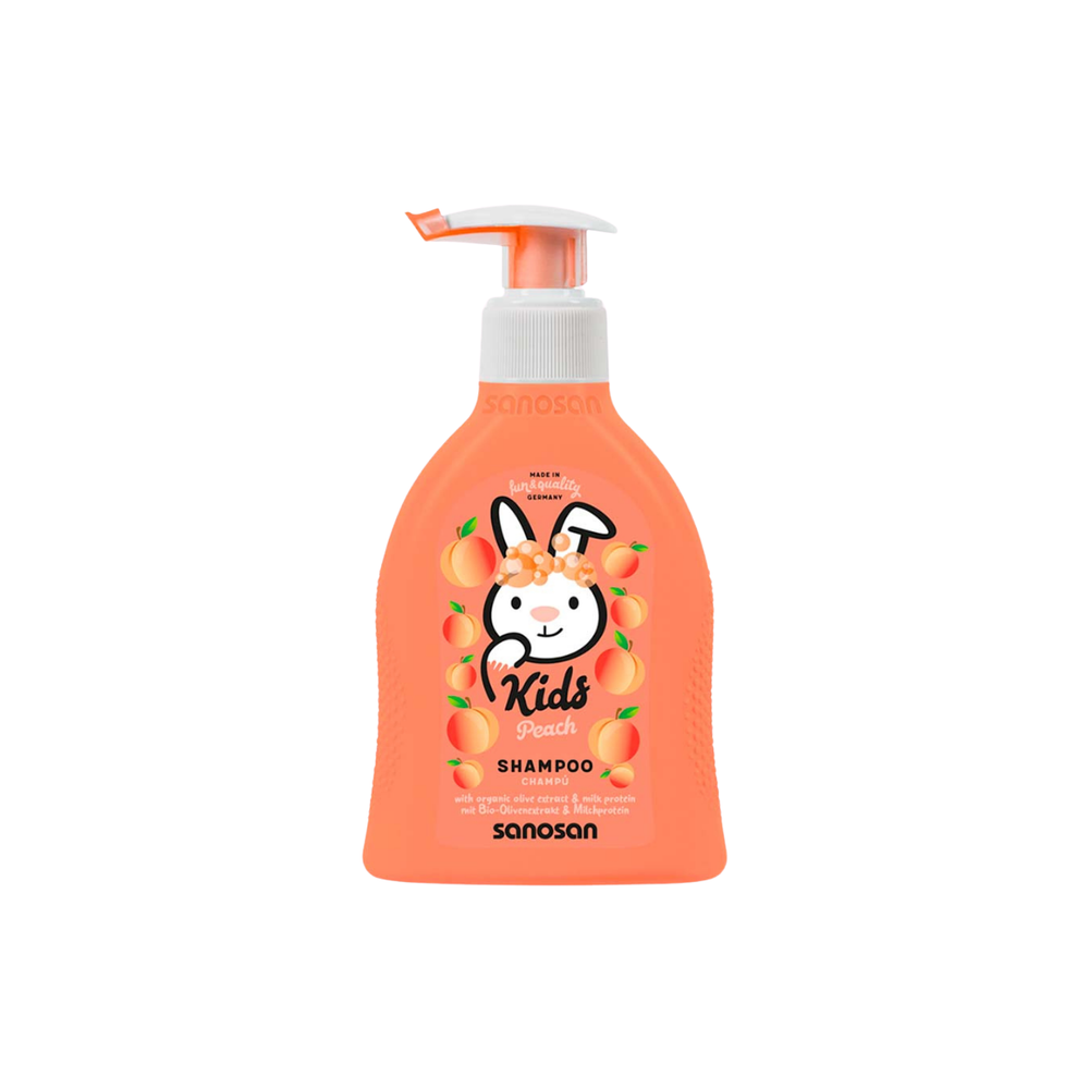 Sanosan Kids 2-in-1 shaftoli gel shampuni, 200 ml (3+ bolalar kosmetikasi)
