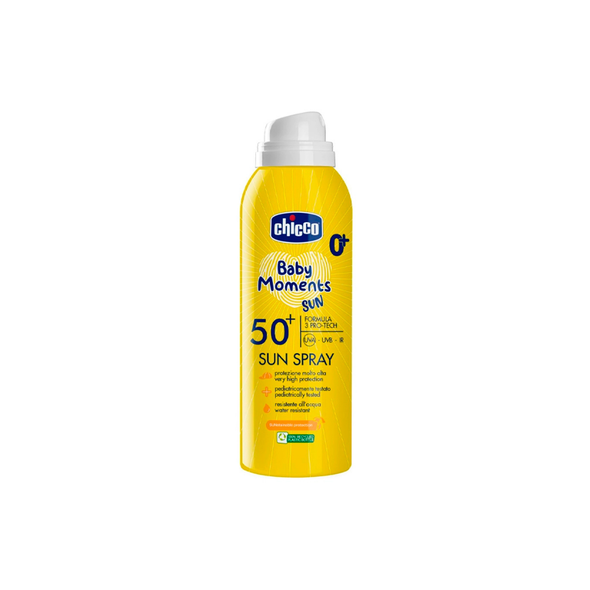 Солнцезащитный спрей Chicco 360 SPF50+ гипоаллергенный для детей