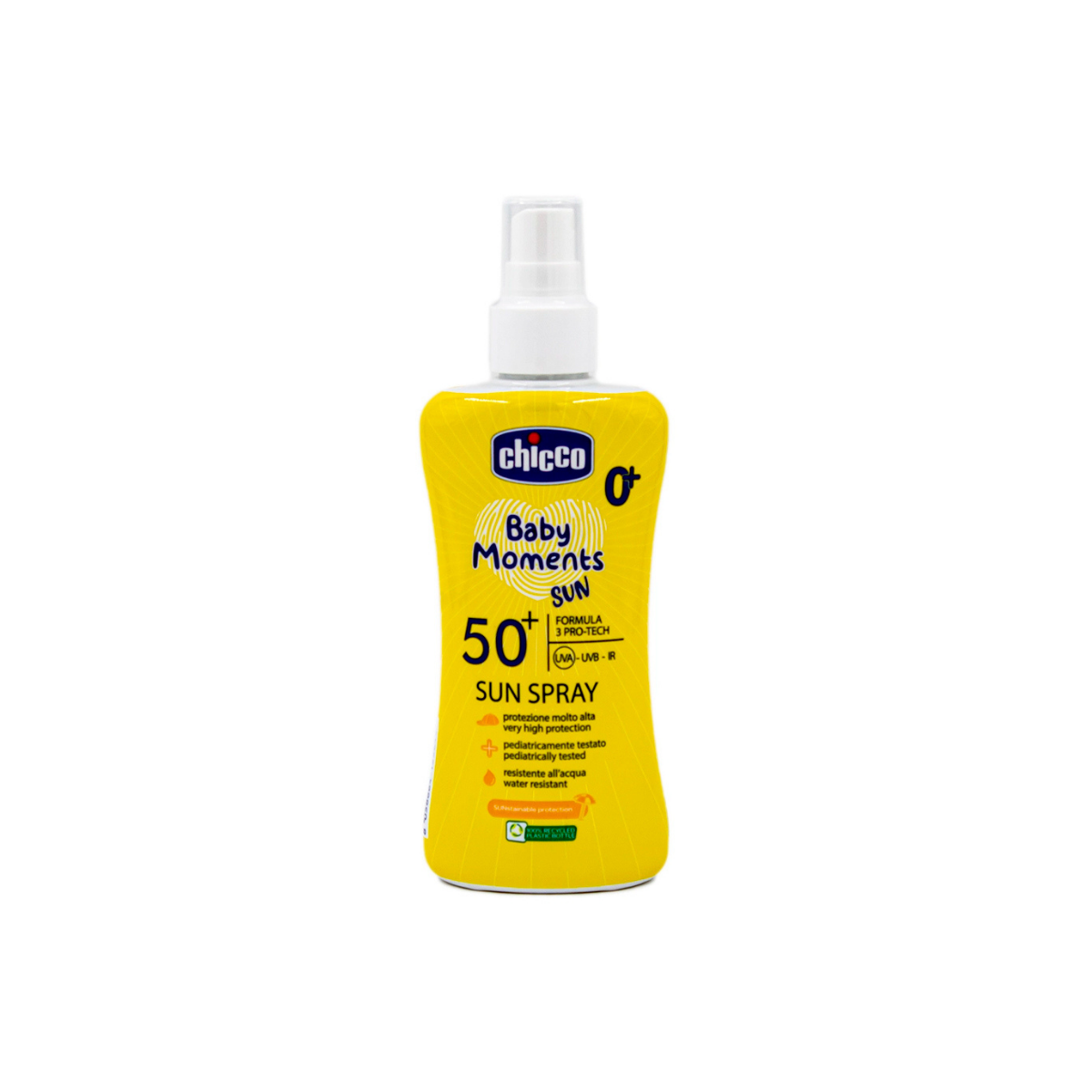 Солнцезащитное молочко-спрей Chicco Baby Moments SUN SPF50 150 мл