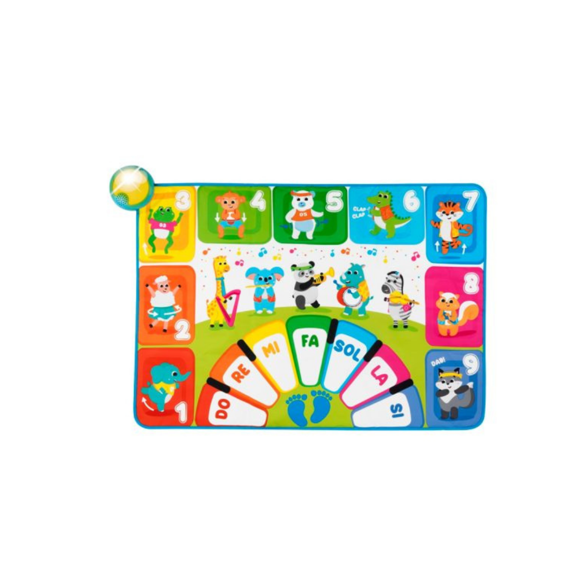 Музыкальный коврик Chicco Happy Music развивающий с 0 месяцев