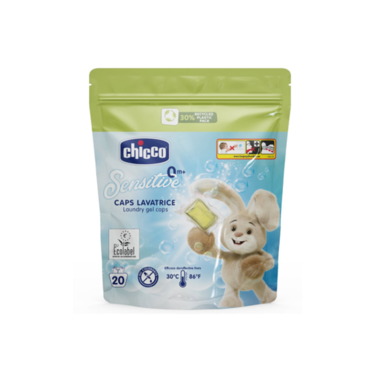 Капсулы для стирки детского белья Chicco гипоаллергенные 0м+ 20 шт