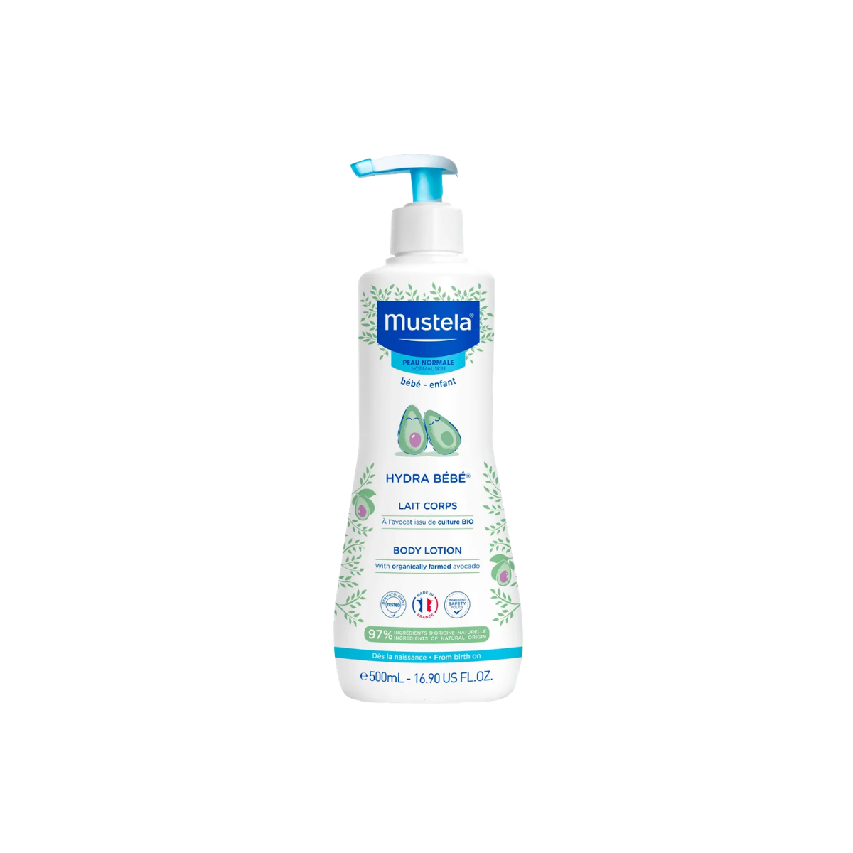 Mustela Hydra Baby молочко для тела увлажняющее 500 мл