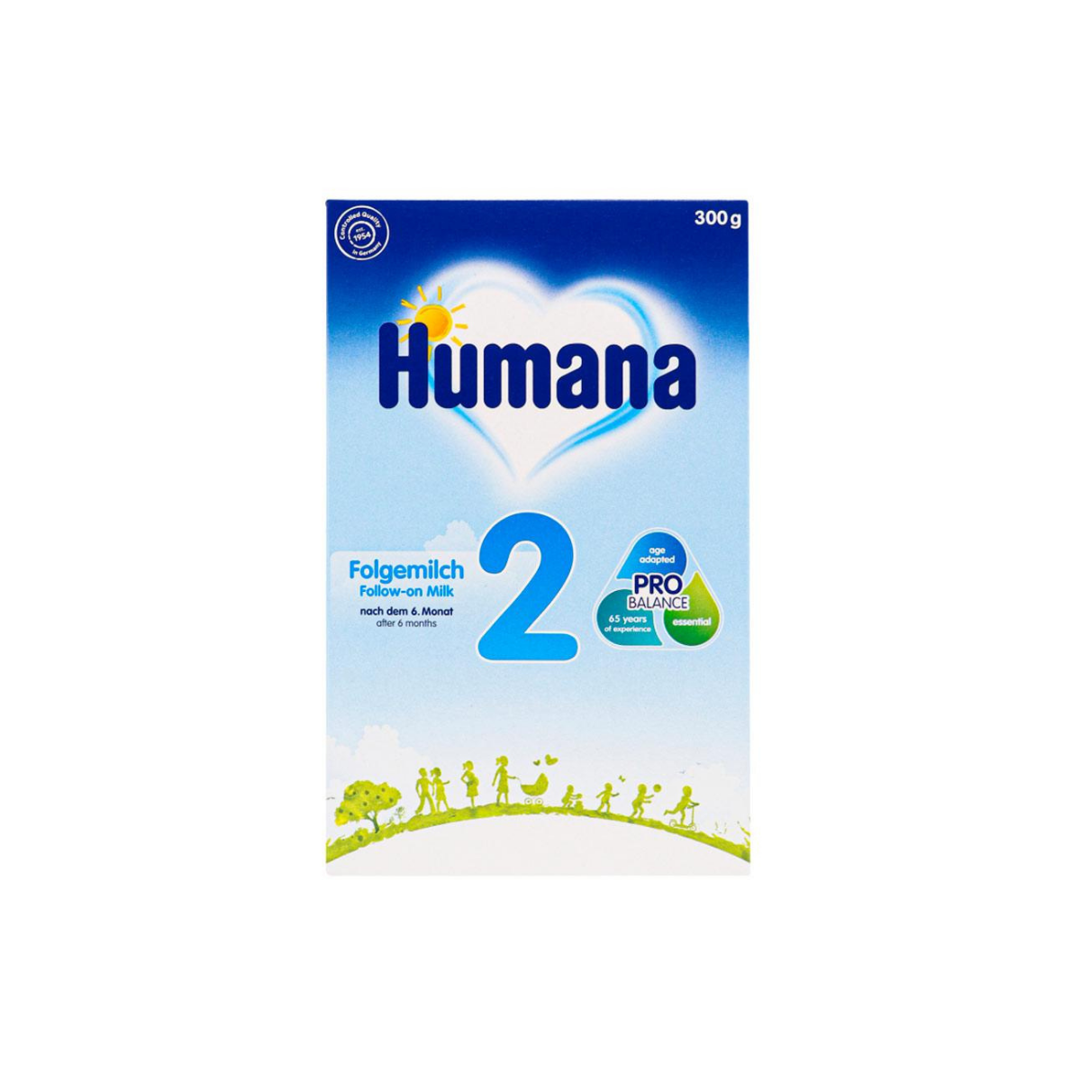 Молочная смесь Humana 2 с пребиотиками 300 г (6-12 месяцев)