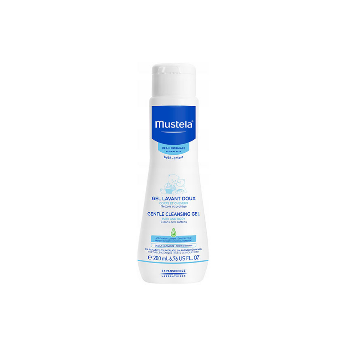 Mustela Нежный очищающий гель 500 мл для новорожденных и чувствительной кожи