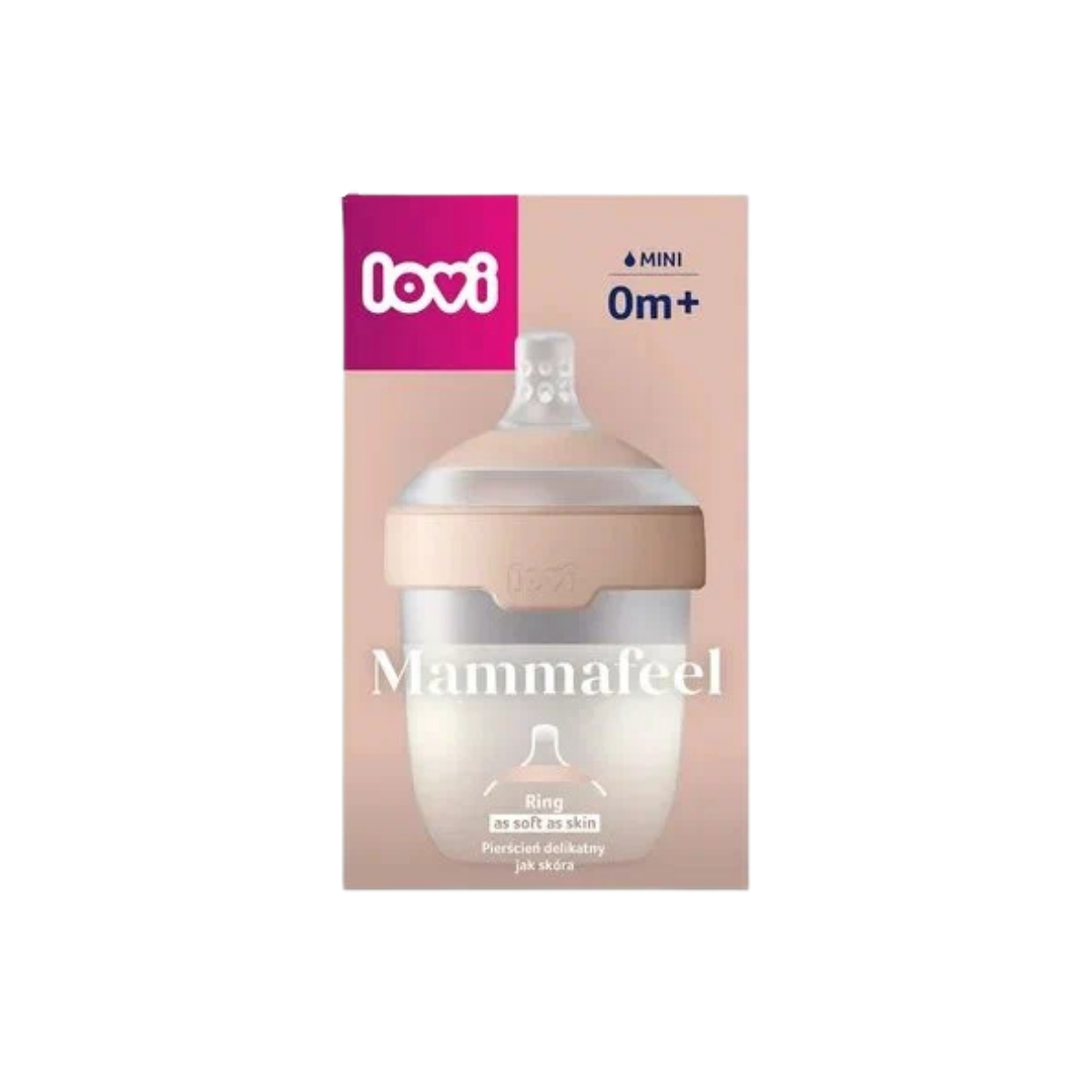 Бутылочка LOVI Mammafeel силиконовая 150 мл для новорожденных