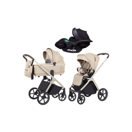 Коляска Carrello Vector Rock Beige для новорождённых с амортизацией