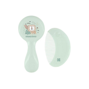 Щётка и расчёска KikkaBoo Savanna Mint натуральная щетина для малыша