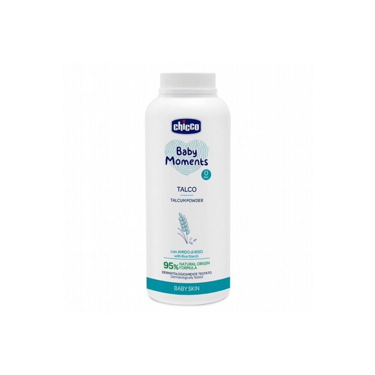 Детская присыпка Chicco Baby Moments 150 г с тальком для новорождённых