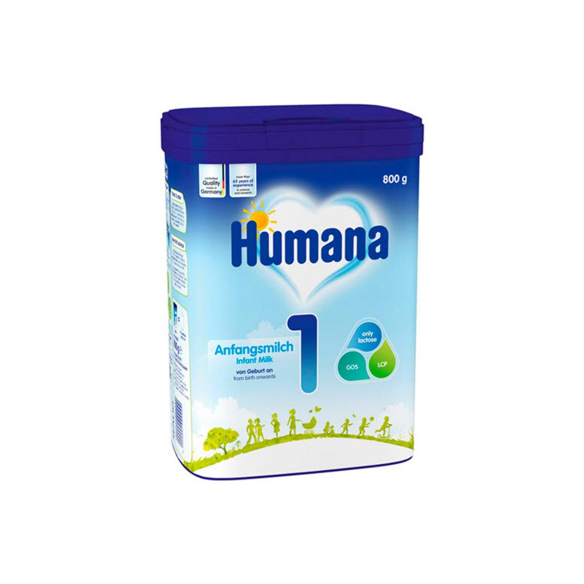 Молочная смесь Humana 1 для новорождённых 800 г с пребиотиками