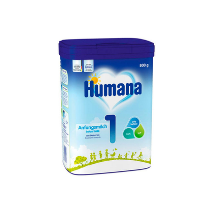 Молочная смесь Humana 1 с пребиотиками, 800 г, для 0–6 месяцев