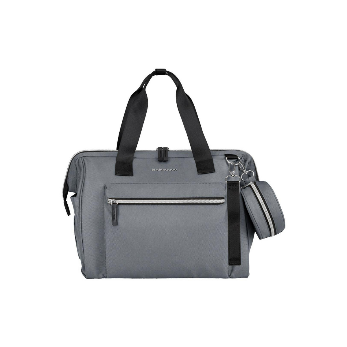 Сумка для мамы Kikkaboo Maxi Grey вместительная многофункциональная