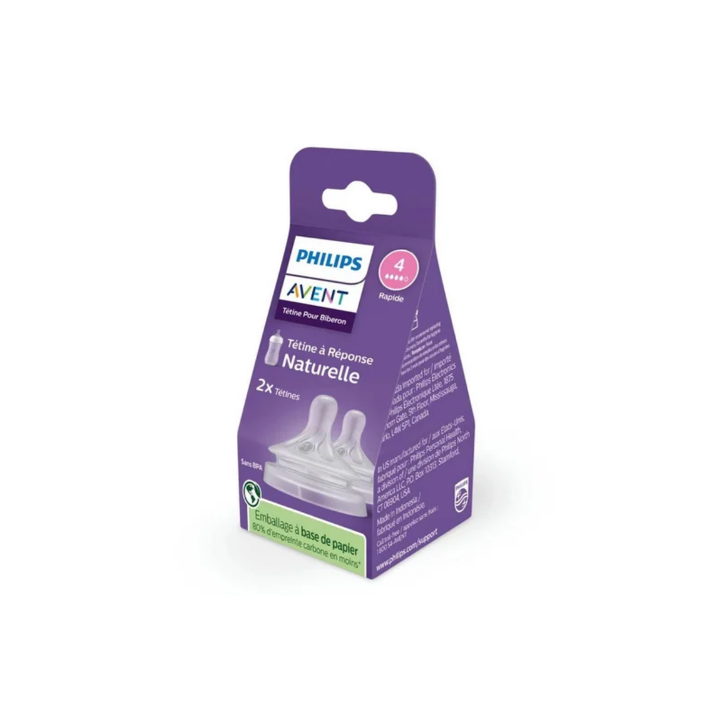 Соски Philips Avent Natural Response Flow 4 быстрый поток от 12 месяцев