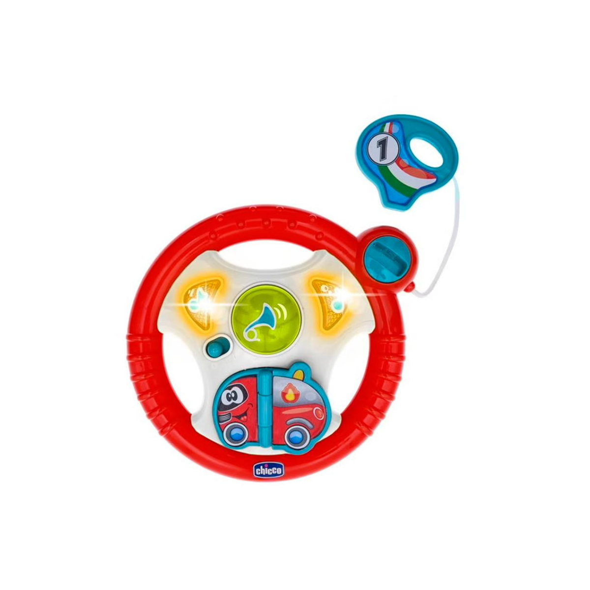 Руль игрушечный Chicco с звуком и светом для детей от 6 месяцев