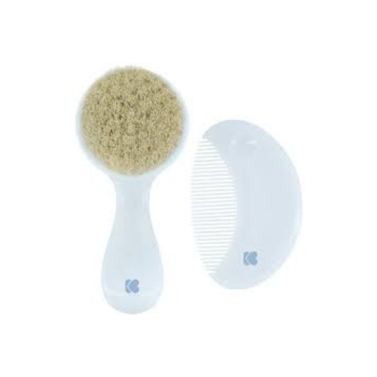 Набор расческа и щетка KikkaBoo Savanna Blue с натуральной щетиной
