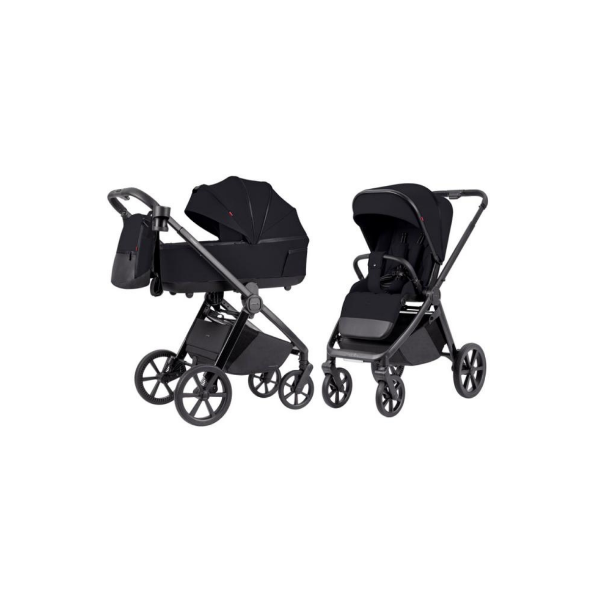 Коляска Kikkaboo Carrello Omega 2в1 Cosmo Black с люлькой и прогулочным блоком