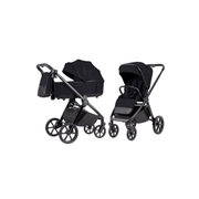 Коляска Kikkaboo Carrello Omega 2в1 Cosmo Black с люлькой и прогулочным блоком