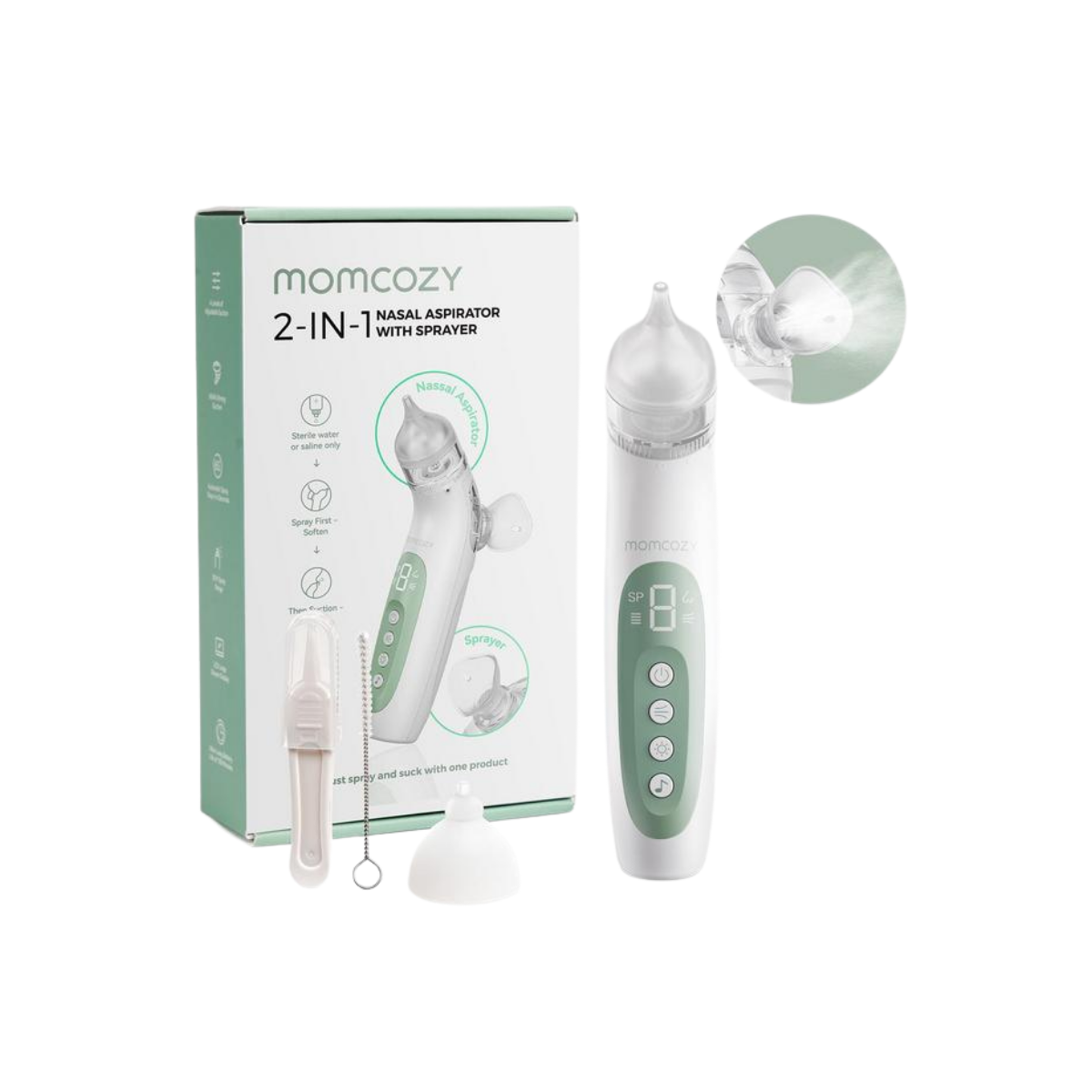 Назальный аспиратор Momcozy BN07 электрический для новорожденных