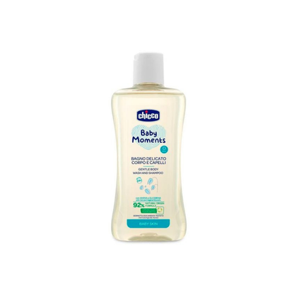 Пена для тела и волос Chicco Baby Moments 200 мл с рождения