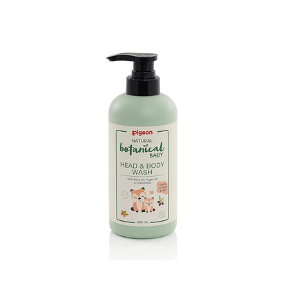 Pigeon Natural Botanical гель для тела и головы детский 500 мл
