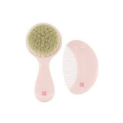 Расческа и щетка KikkaBoo Savanna Pink натуральная щетина