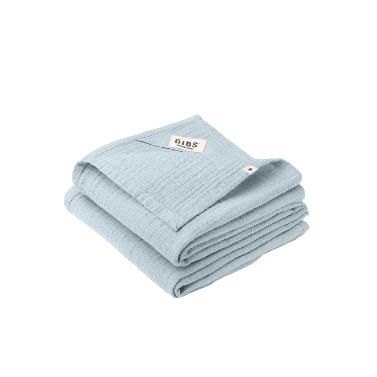 Платочек BIBS Cuddle Cloth Muslin голубой для малыша