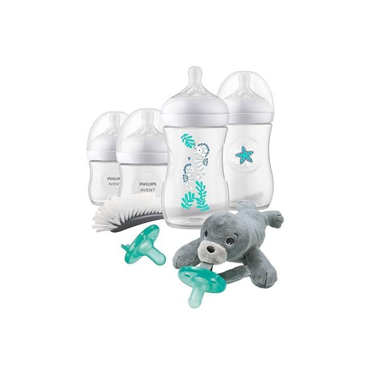Подарочный набор Philips Avent Natural Baby с бутылочками и игрушкой