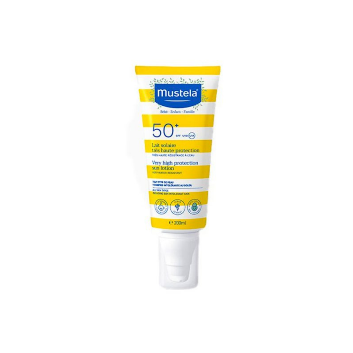 Mustela солнцезащитное молоко SPF 50+ для тела 200 мл