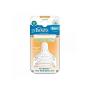 Соски Dr. Brown's Option+ уровень 2 силиконовые 3м+ 2 шт