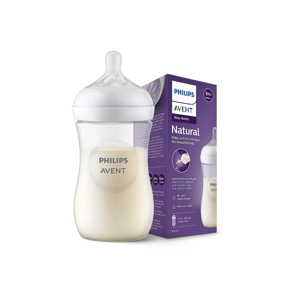 Philips Avent Natural Response 260 мл антиколиковая бутылочка