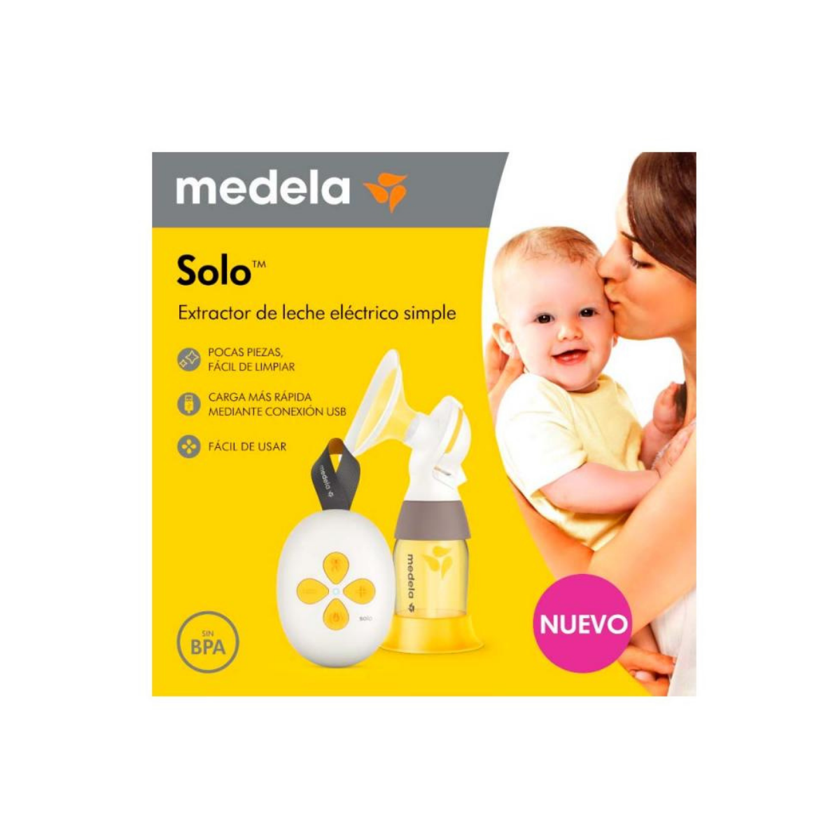 Молокоотсос Medela Solo электрический компактный одинарный BPA-free
