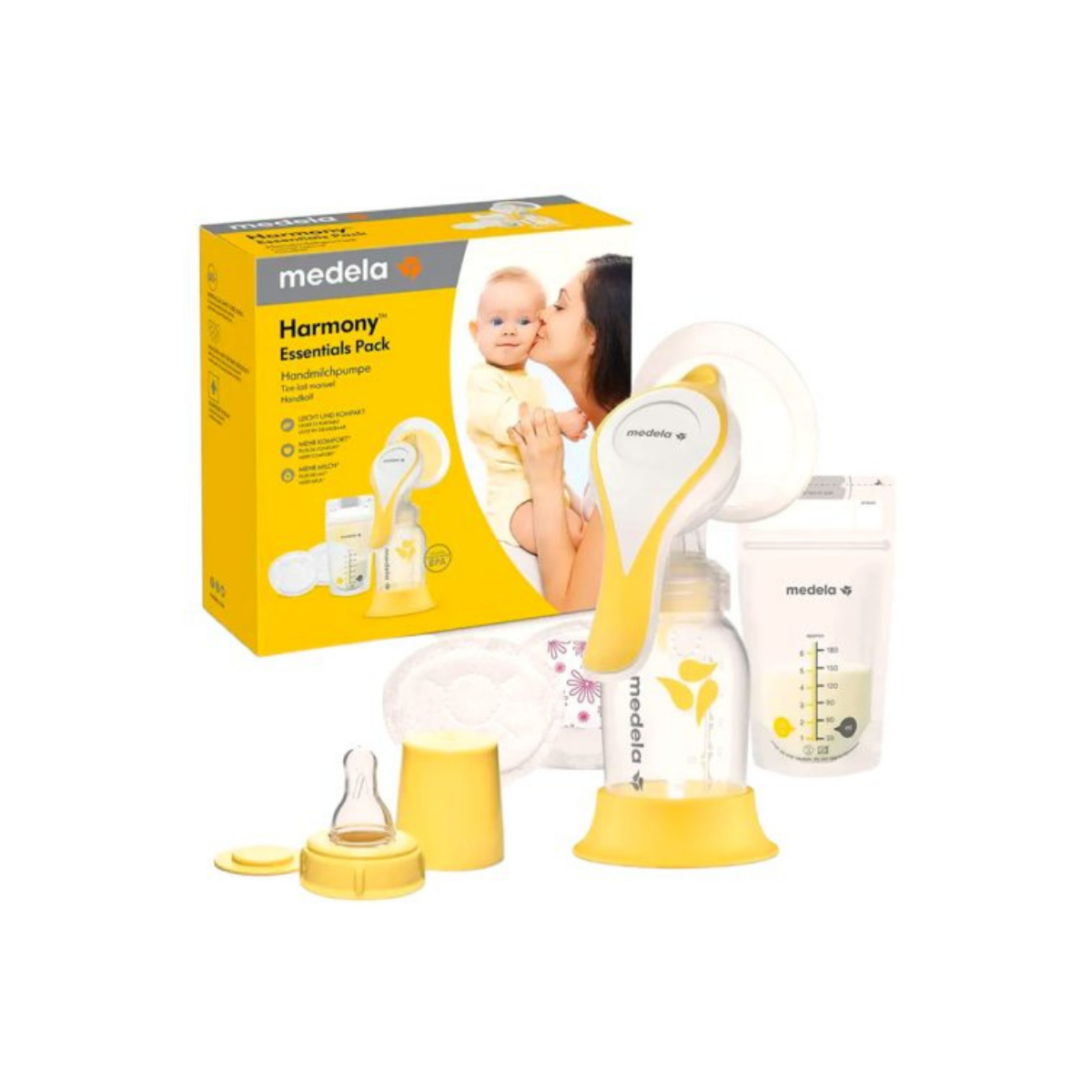 Молокоотсос Medela Harmony Essentials ручной компактный BPA-free